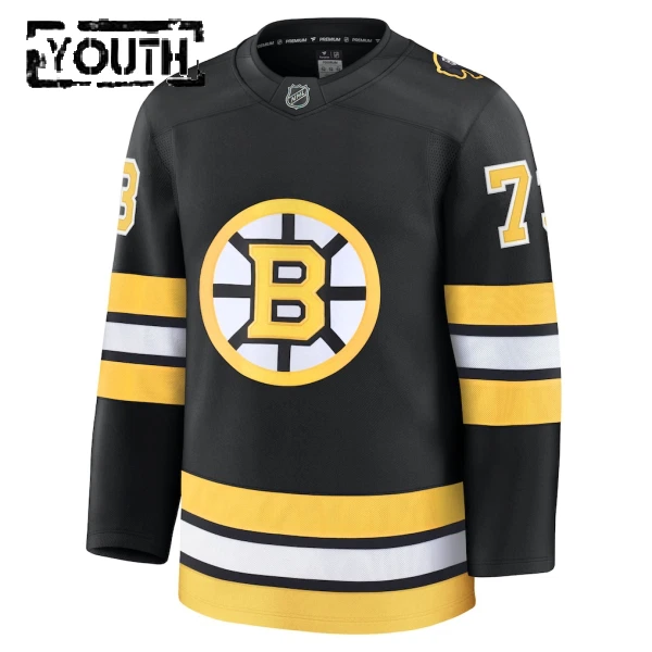 Fanatics Boston Bruins Charlie Mcavoy Lasten Pelipaita 2025-2026 Koti Premium Musta