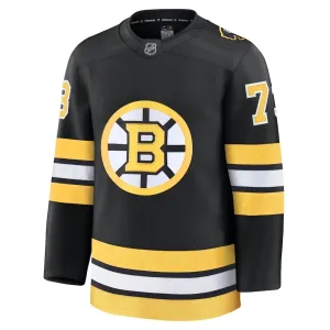 Fanatics Boston Bruins Charlie Mcavoy Pelipaita 2025-2026 Koti Premium Musta