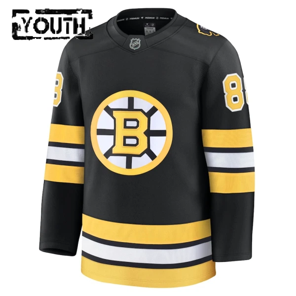 Fanatics Boston Bruins David Pastrnak Lasten Pelipaita 2025-2026 Koti Premium Musta