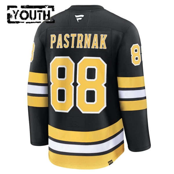 Fanatics Boston Bruins David Pastrnak Lasten Pelipaita 2025-2026 Koti Premium Musta