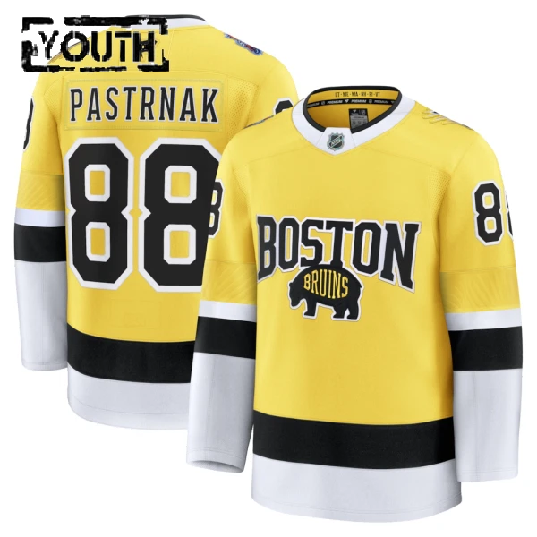 Fanatics Boston Bruins David Pastrnak Lasten Pelipaita 2025-2026 Premium Stadium Series Kulta