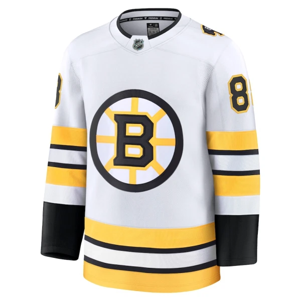 Fanatics Boston Bruins David Pastrnak Pelipaita 2025-2026 Vieras Premium Valkoinen