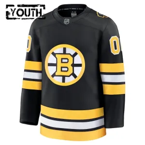 Fanatics Boston Bruins Lasten Pelipaita 2025-2026 Koti Premium Musta ( Omalla Nimellä )