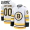 Fanatics Boston Bruins Lasten Pelipaita 2025-2026 Vieras Premium Valkoinen ( Omalla Nimellä )
