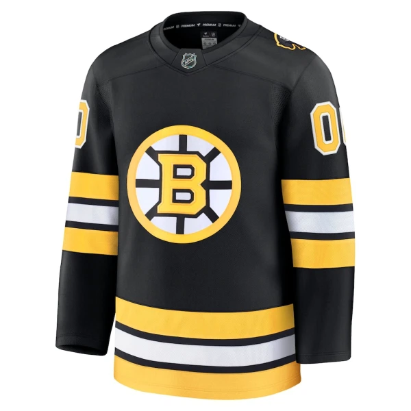 Fanatics Boston Bruins Pelipaita 2025-2026 Koti Premium Musta ( Omalla Nimellä )