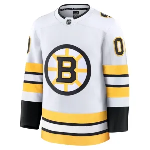 Fanatics Boston Bruins Pelipaita 2025-2026 Vieras Premium Valkoinen ( Omalla Nimellä )
