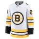 Fanatics Boston Bruins Pelipaita 2025-2026 Vieras Premium Valkoinen ( Omalla Nimellä )