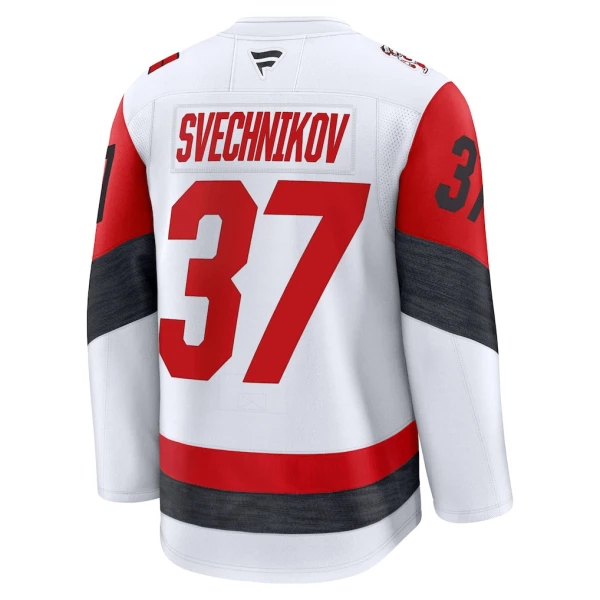 Fanatics Carolina Hurricanes Andrei Svechnikov Pelipaita 2025-2026 Vieras Premium Valkoinen