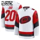 Fanatics Carolina Hurricanes Sebastian Aho Lasten Pelipaita 2025-2026 Vieras Premium Valkoinen