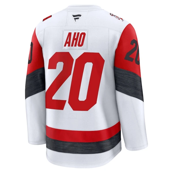 Fanatics Carolina Hurricanes Sebastian Aho Pelipaita 2025-2026 Vieras Premium Valkoinen
