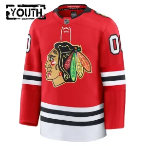 Fanatics Chicago Blackhawks Centennial Lasten Pelipaita 2025-2026 Premium Punainen ( Omalla Nimellä )