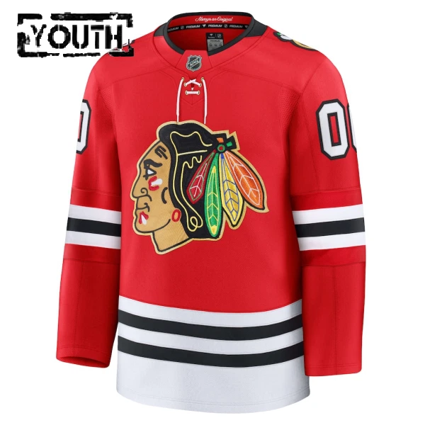 Fanatics Chicago Blackhawks Centennial Lasten Pelipaita 2025-2026 Premium Punainen ( Omalla Nimellä )