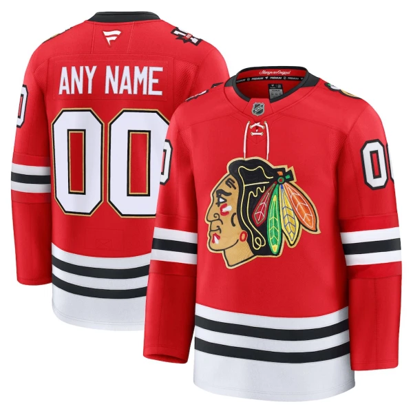 Fanatics Chicago Blackhawks Centennial Pelipaita 2025-2026 Premium Punainen ( Omalla Nimellä )