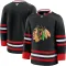 Fanatics Chicago Blackhawks Pelipaita 2025-2026 Kolmos Premium Musta ( Omalla Nimellä )