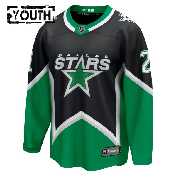 Fanatics Dallas Stars Jason Robertson Lasten Pelipaita 2025-2026 Kolmos Premium Musta