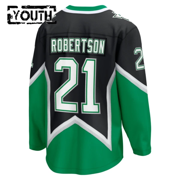 Fanatics Dallas Stars Jason Robertson Lasten Pelipaita 2025-2026 Kolmos Premium Musta