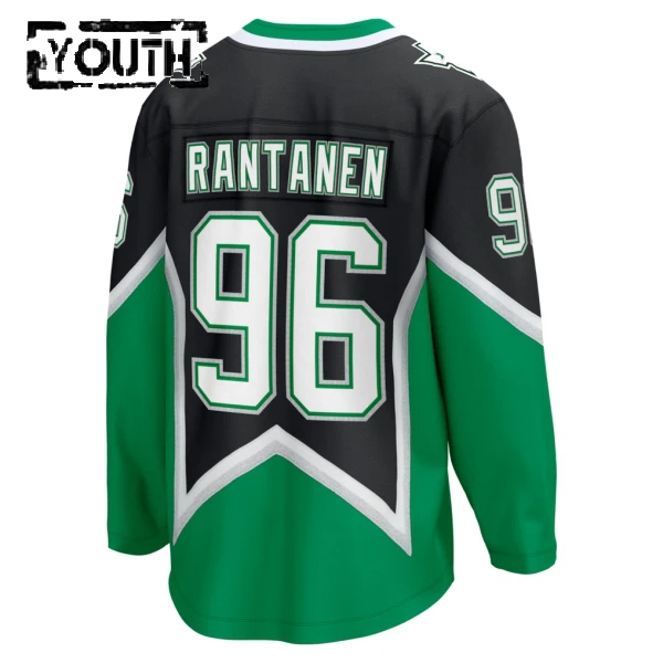 Fanatics Dallas Stars Mikko Rantanen Lasten Pelipaita 2025-2026 Kolmos Premium Musta