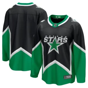Fanatics Dallas Stars Pelipaita 2025-2026 Kolmos Premium Musta ( Omalla Nimellä )