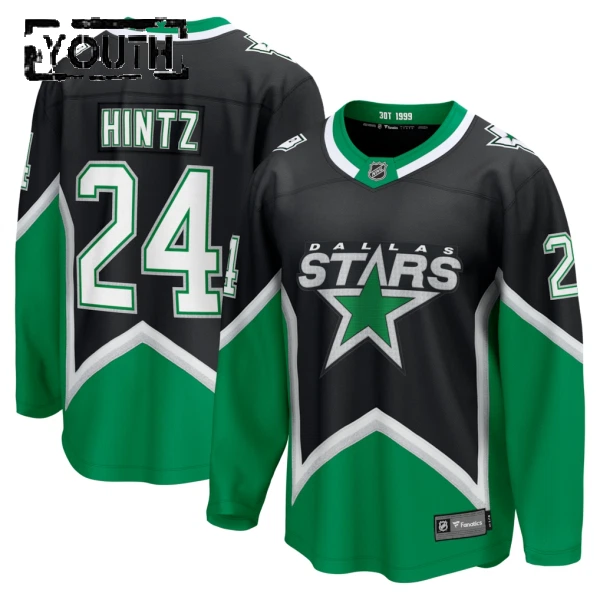 Fanatics Dallas Stars Roope Hintz Lasten Pelipaita 2025-2026 Kolmos Premium Musta
