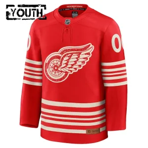 Fanatics Detroit Red Wings Centennial Lasten Pelipaita 2025-2026 Premium Punainen ( Omalla Nimellä )