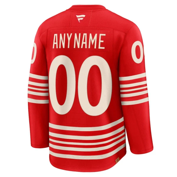 Fanatics Detroit Red Wings Centennial Pelipaita 2025-2026 Premium Punainen ( Omalla Nimellä )