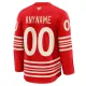 Fanatics Detroit Red Wings Centennial Pelipaita 2025-2026 Premium Punainen ( Omalla Nimellä )