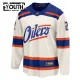 Fanatics Edmonton Oilers Evan Bouchard Lasten Pelipaita 2025-2026 Kolmos Premium Valkoinen