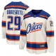 Fanatics Edmonton Oilers Leon Draisaitl Pelipaita 2025-2026 Kolmos Premium Valkoinen