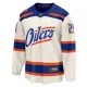 Fanatics Edmonton Oilers Leon Draisaitl Pelipaita 2025-2026 Kolmos Premium Valkoinen