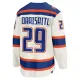 Fanatics Edmonton Oilers Leon Draisaitl Pelipaita 2025-2026 Kolmos Premium Valkoinen