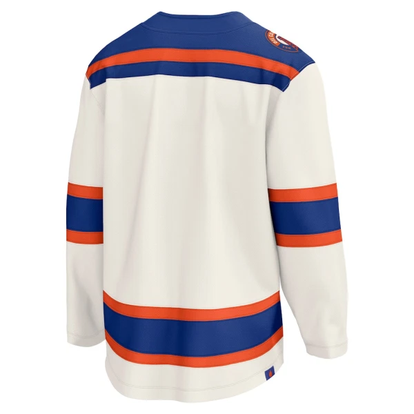 Fanatics Edmonton Oilers Pelipaita 2025-2026 Kolmos Premium Valkoinen ( Omalla Nimellä )
