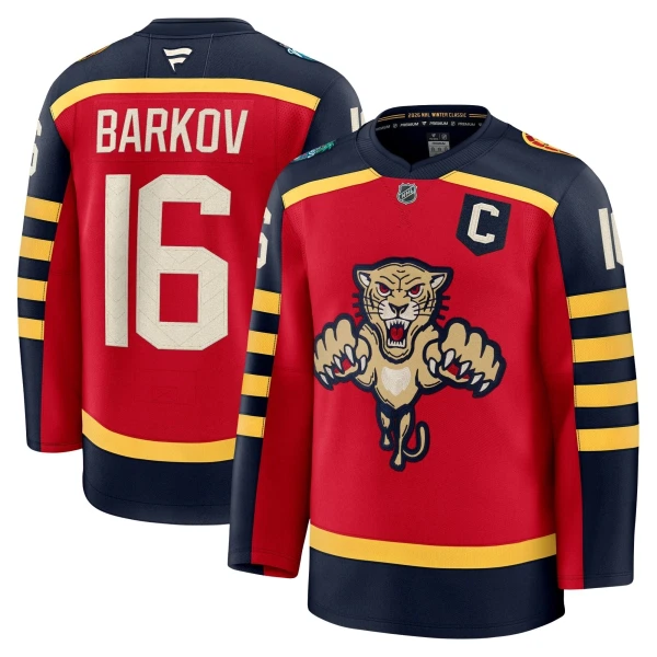 Fanatics Florida Panthers Aleksander Barkov Pelipaita 2025-2026 Premium Winter Classic Punainen