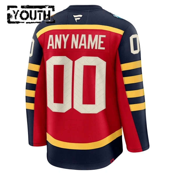 Fanatics Florida Panthers Lasten Pelipaita 2025-2026 Premium Winter Classic Punainen ( Omalla Nimellä )