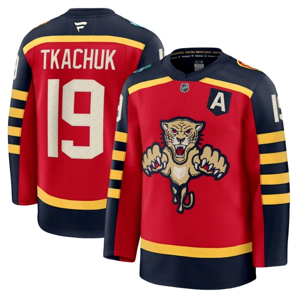 Fanatics Florida Panthers Matthew Tkachuk Pelipaita 2025-2026 Premium Winter Classic Punainen