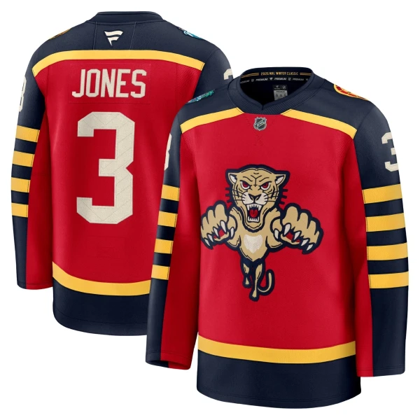 Fanatics Florida Panthers Seth Jones Pelipaita 2025-2026 Premium Winter Classic Punainen