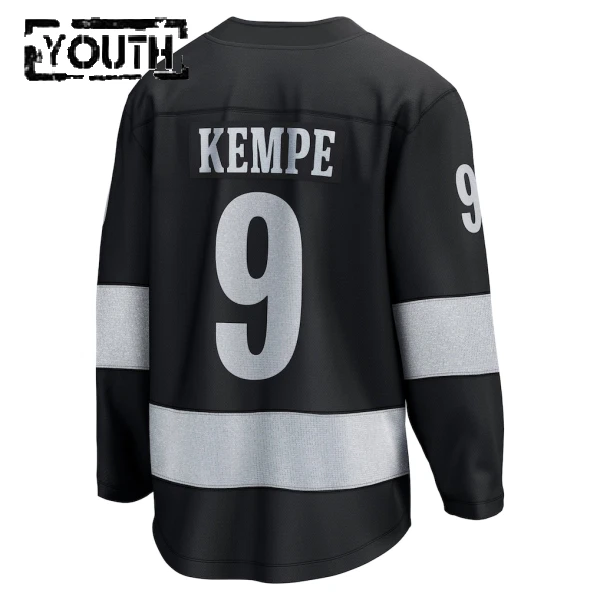 Fanatics Los Angeles Kings Adrian Kempe Lasten Pelipaita 2025-2026 Kolmos Premium Musta