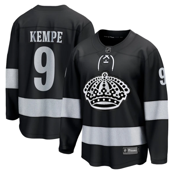 Fanatics Los Angeles Kings Adrian Kempe Pelipaita 2025-2026 Kolmos Premium Musta
