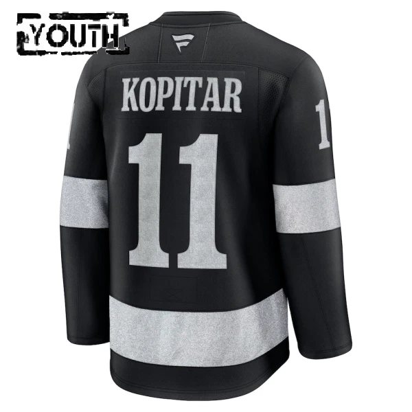 Fanatics Los Angeles Kings Anze Kopitar Lasten Pelipaita 2025-2026 Kolmos Premium Musta