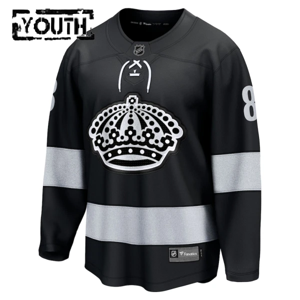 Fanatics Los Angeles Kings Drew Doughty Lasten Pelipaita 2025-2026 Kolmos Premium Musta