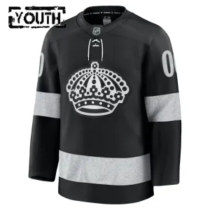 Fanatics Los Angeles Kings Lasten Pelipaita 2025-2026 Kolmos Premium Musta ( Omalla Nimellä )