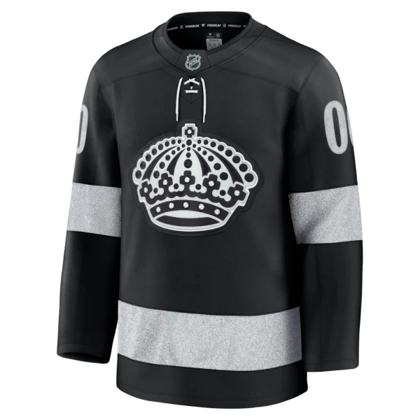 Fanatics Los Angeles Kings Pelipaita 2025-2026 Kolmos Premium Musta ( Omalla Nimellä )