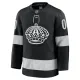 Fanatics Los Angeles Kings Pelipaita 2025-2026 Kolmos Premium Musta ( Omalla Nimellä )