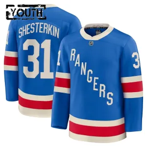Fanatics New York Rangers Centennial Igor Shesterkin Lasten Pelipaita 2025-2026 Premium Sininen