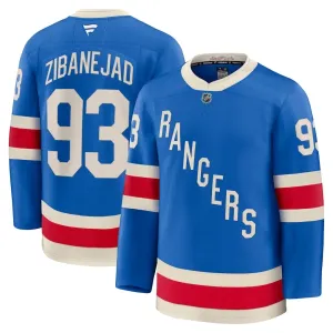 Fanatics New York Rangers Centennial Mika Zibanejad Pelipaita 2025-2026 Premium Sininen