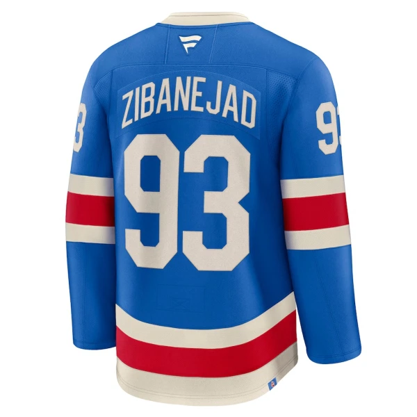 Fanatics New York Rangers Centennial Mika Zibanejad Pelipaita 2025-2026 Premium Sininen