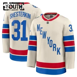 Fanatics New York Rangers Igor Shesterkin Lasten Pelipaita 2025-2026 Premium Winter Classic Valkoinen