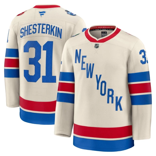 Fanatics New York Rangers Igor Shesterkin Pelipaita 2025-2026 Premium Winter Classic Valkoinen