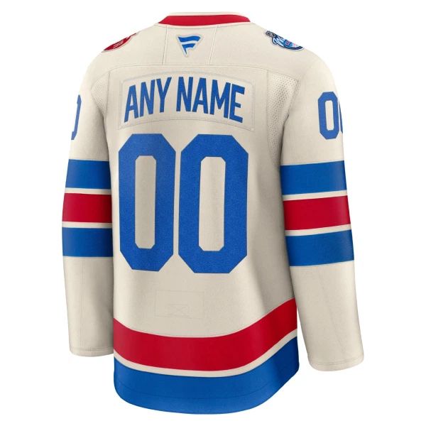 Fanatics New York Rangers Pelipaita 2025-2026 Premium Winter Classic Valkoinen ( Omalla Nimellä )