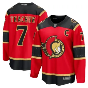 Fanatics Ottawa Senators Brady Tkachuk Pelipaita 2025-2026 Kolmos Premium Punainen