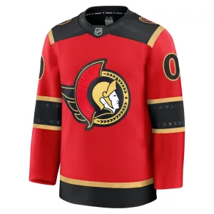 Fanatics Ottawa Senators Pelipaita 2025-2026 Kolmos Premium Punainen ( Omalla Nimellä )